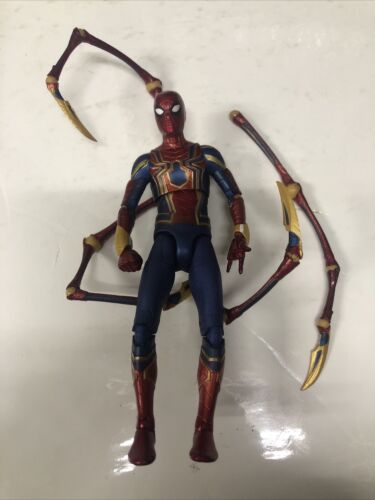 ZD Toys • Iron Spider-Man • Action Figure • Marvel Red And Blue • Broken