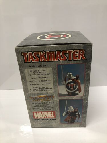 MARVEL TASKMASTER MINI-BUST • RUBEN PROCOPIO RANDY BOWEN • 2688/3000 • 6" TALL