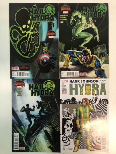 Secret Wars Hail Hydra (2015) # 1-2-3 & Hank Johnson Agent Of Hydra # 1 (VF/NM)