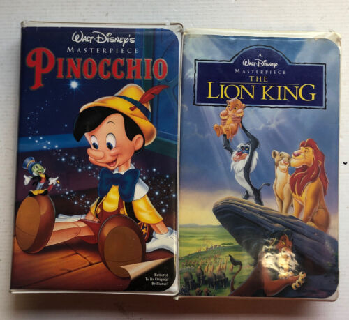 Walt Disney Masterpiece Pinocchio & Lion King (VHS)