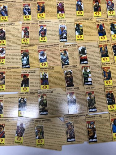 GI Joe File ID Card • Filecard • Rise Of Cobra • Lots Of 152 • Paper • Cards