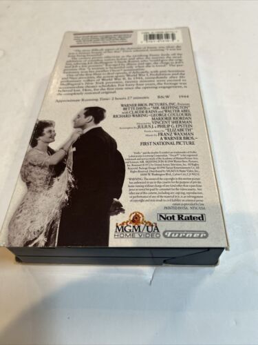 Mr. Skeffington (VHS, 1990) Bette Davis • Claude Rains • Walter Abel | MGM/UA