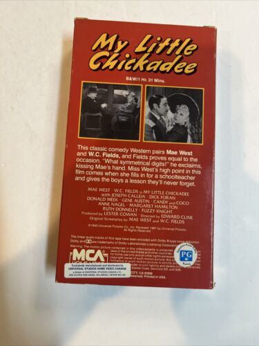 My Little Chickadee (VHS) Mae West WC Fields | MCA Home Studios