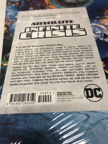 Absolute Infinite Crisis DC Comics | HardCover | Brand New - Sealed