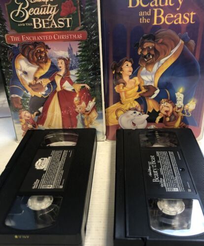 Beauty and the Beast Classic & Beauty & The Beast The Enchanted Christmas (VHS)