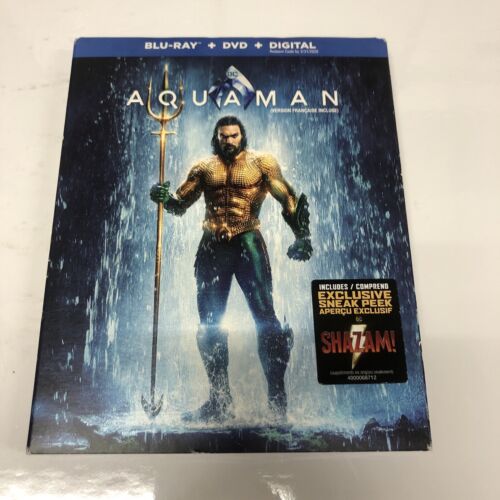 AQUAMAN (2020) BILINGUAL • BLU-RAY + DVD + Digital•An Adventure Visual Spectacle