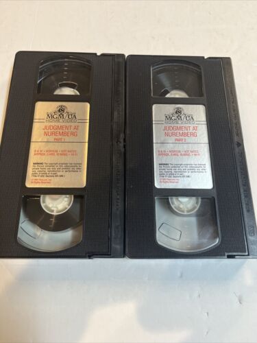 Judgment at Nuremberg (VHS, 2-Tape Set)  Spencer Tracy • Burt Lancaster | MGM/UA