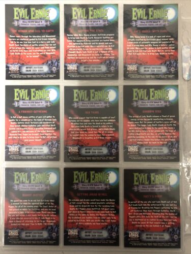 Evil Ernie Glow In The Dark Chromium Card Set