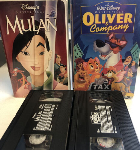 Disney Masterpiece Mulan & Oliver & Company (VHS)