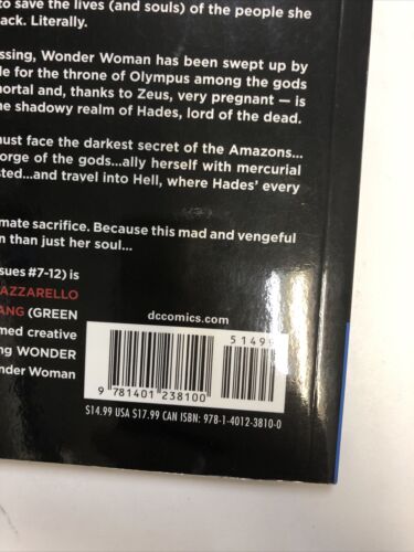 Wonder Woman Vol.2 Guts (2012) DC Comics TPB SC Brian Azzarello