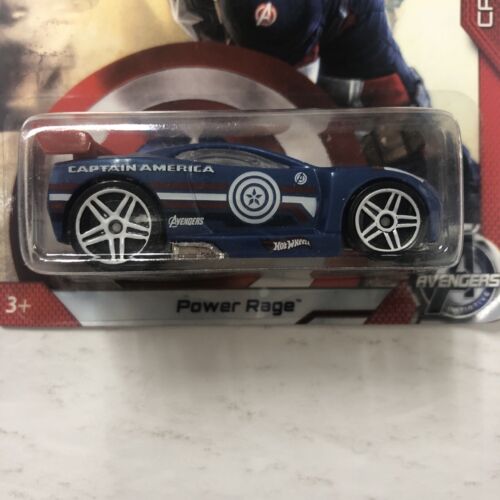 Hot Wheels AVENGERS Age of Ultron Captain America PowerRage 2/8 Series MCU 2014