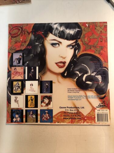 2005 Olivia De Berardinis Pinup Calendar F/VF Featuring Bettie Page