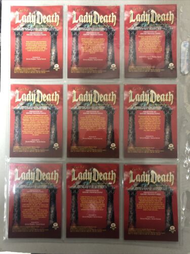 Lady Death Chromium Cards (1994) 1-90Complete Set + Romen Of Chaos 91-99