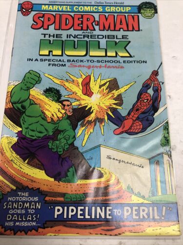 Spider-Man And The Incredible Hulk (1981) Pipeline To Peril Giveaway Fine Copy