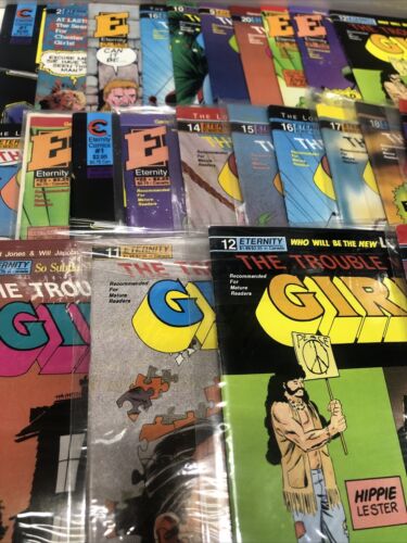 The Trouble With Girls (1989) Lot Of 80 Comics •Eternity Comics Comico The Comic