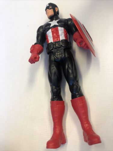 Marvel Avengers Titan Hero Black Dark Captain America 12” (2013) Action Figure