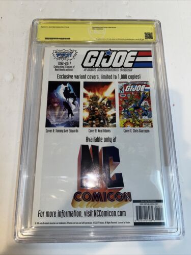 Gijoe Real American Hero (2017) # 1 (CBCS 9.6) Verified Signature Neal Adams #58