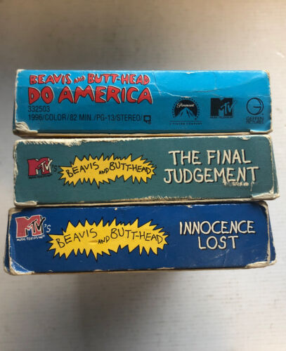 Beavis And Butthead Do America,innocence Lost,The Final Judgment Bundle (VHS)