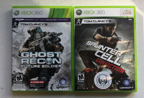 tom clancys Ghost Recon Future Soldier,Splinter cell conviction Xbox 360