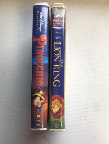 Walt Disney Masterpiece Pinocchio & Lion King (VHS)