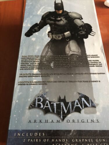 18" BATMAN figure ARKHAM ORIGINS deluxe 1/4-SCALE SERIES dark knight NECA DC WB