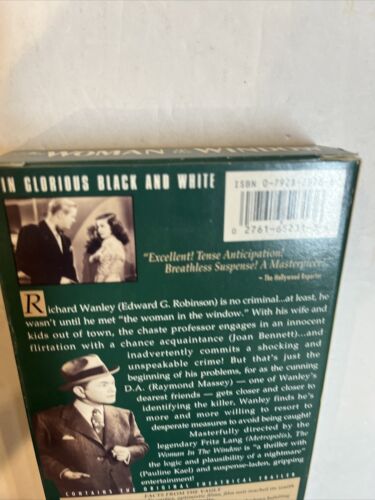 The Woman in the Window (VHS 1996) Edward G. Robinson  • Joan Bennett