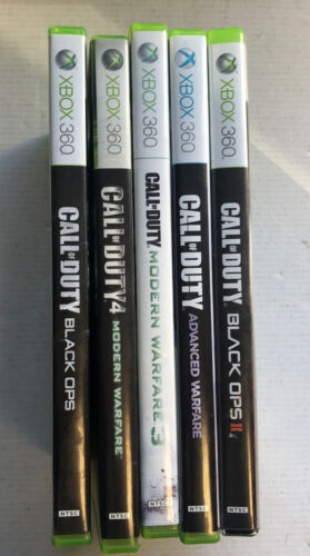 Call of Duty modern warfare 1 & 3,Advanced Warfare,Black ops 1-2 Xbox 360 Bundle