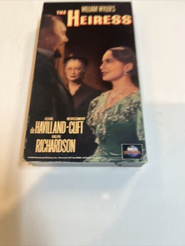 The Heiress (VHS, 1992) Olivia De Havilland Montgomery Clift Ralph Richardson