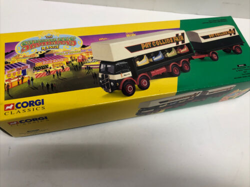 CORGI SHOWMANS CIRCUS PAT COLINS FAIR  ERF DOGEM TRUCK & BOX TRAILER