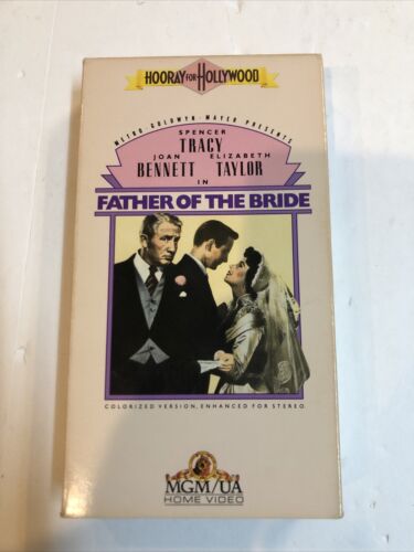 Father Of The Bride (VHS 1988) Spencer Tracy • Joan Bennett • Elizabeth Taylor