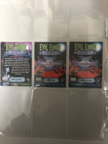 Evil Ernie Glow In The Dark Chromium Card Set