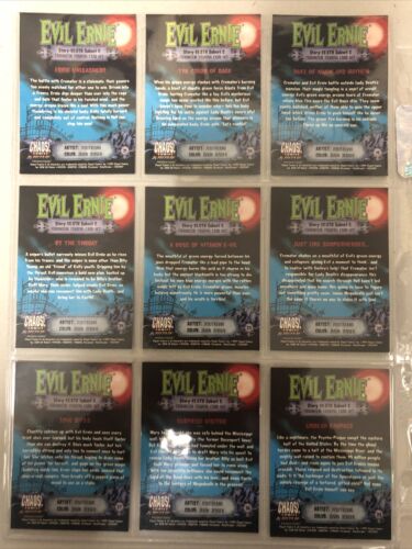 Evil Ernie Glow In The Dark Chromium Card Set