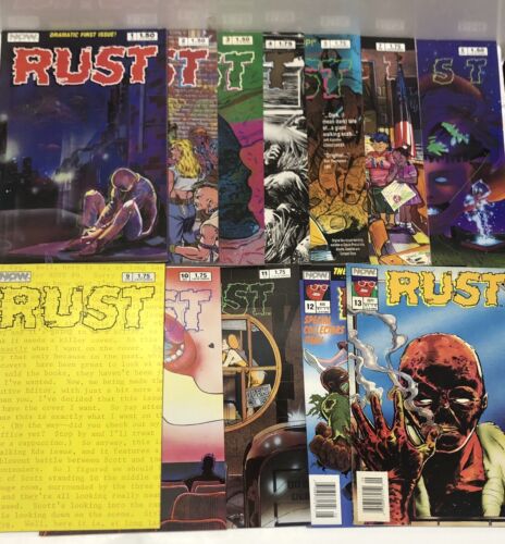 Rust (1988) Set Issues # 1-13 • Missing Issue # 6 • Now Comics • Fred Schiller