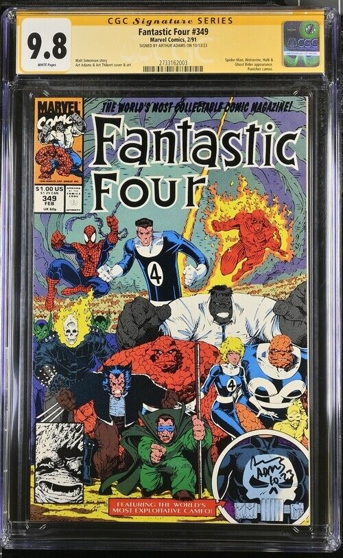 Fantastic Four (1990*1991) # 347 # 348 * # 349 *  (CGC 9.8 SS) Signed Adams