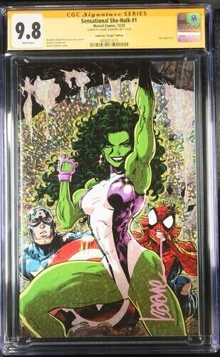 Sensational She-Hulk (2023) # 1 (CGC 9.8 SS) Signed Kaare Andrews • Marvel