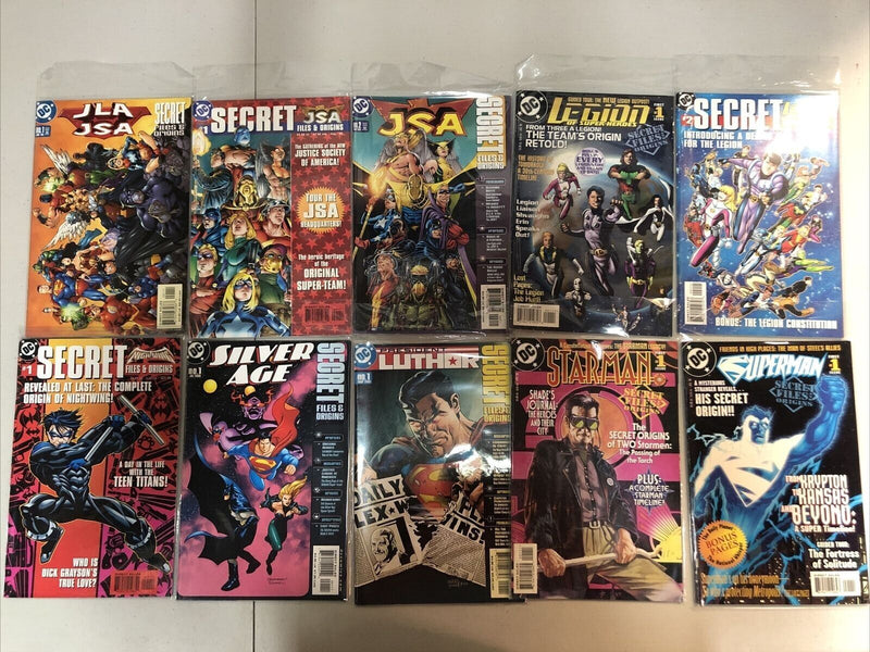 Secret Files & Origins Lot (Aquaman, Batman, Superman…) 56 Comics (VF/NM) DC