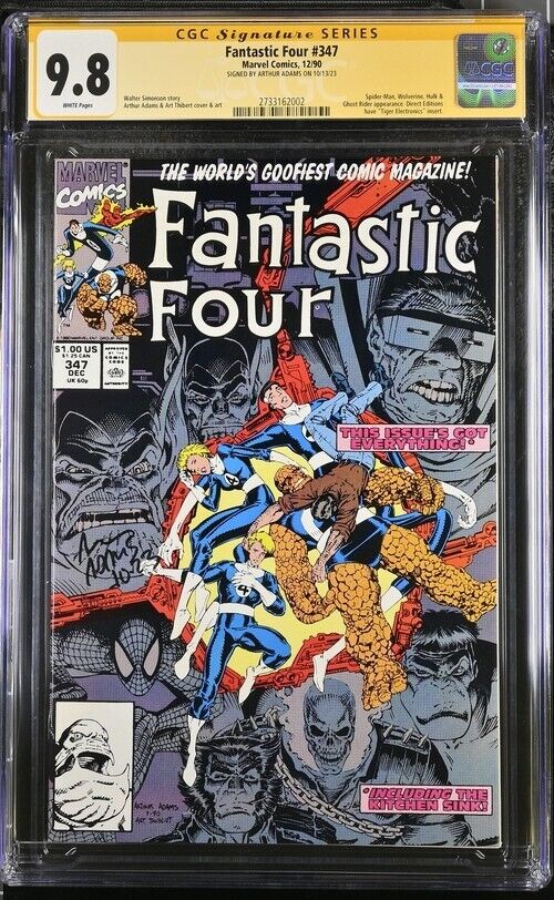 Fantastic Four (1990*1991) # 347 # 348 * # 349 *  (CGC 9.8 SS) Signed Adams