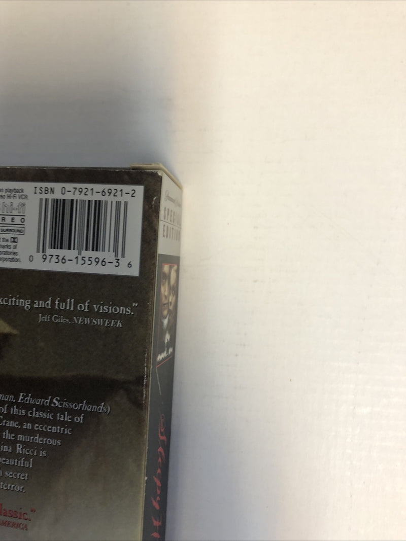 Sleepy Hollow (VHS, 2000, Special Edition) Johnny Depp Christina Ricci