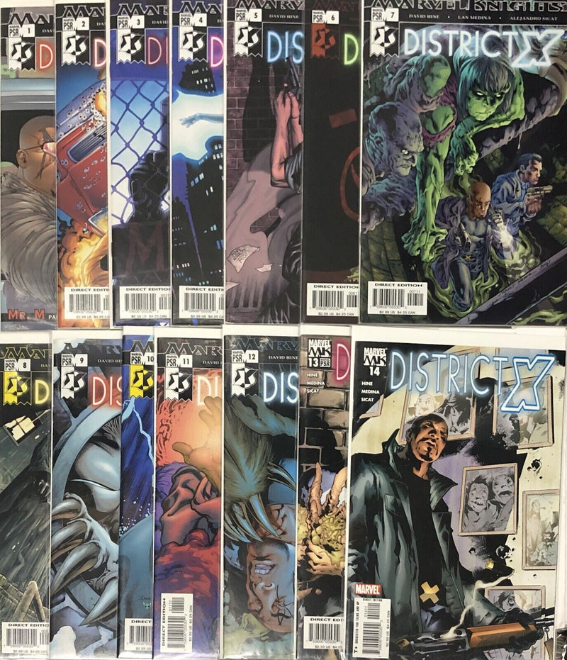 District X (2005) Set Issues # 1-14 Missing Issue # 12 • Marvel Comics • Hine