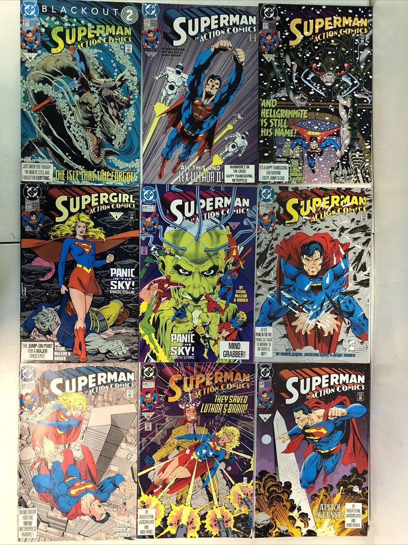 Superman Returns To Action Comics (1989) Set # 643-700 & Annual # 2-5 (VF/NM)