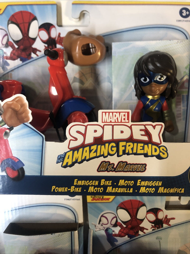 Spidey And His Amazing Friends • Spidey • Ms Marvel(2022) Hasbro • Disney Junior