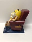M&Ms Yellow Recliner Couch Candy Dispenser