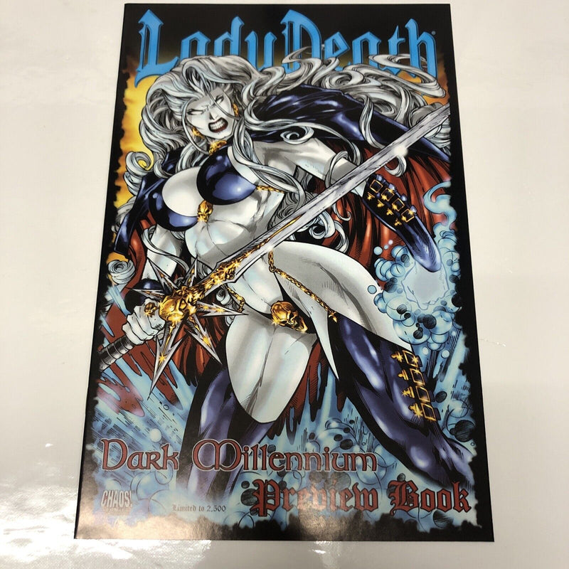Lady Death : Dark Millenium (2000) (NM) Preview Book • Brian Pulido • Reis