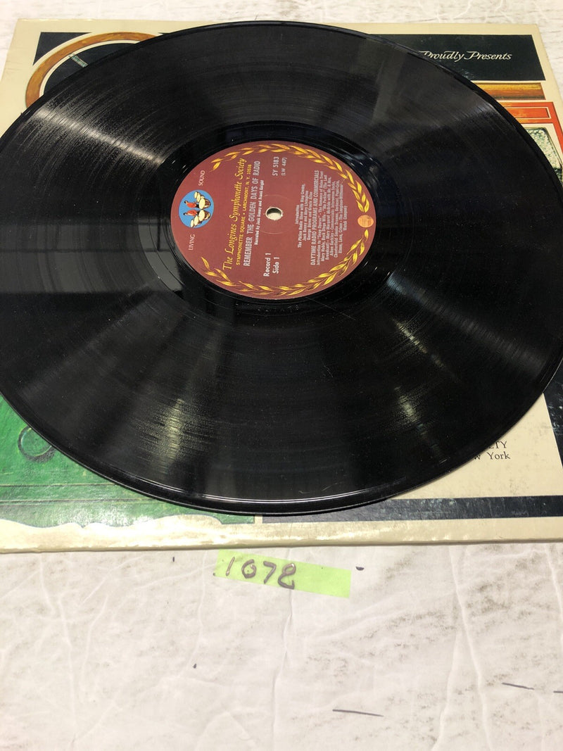 Remember The Golden Days Of Radio Volume 1 By Jack Benny Vinyl  LP Album