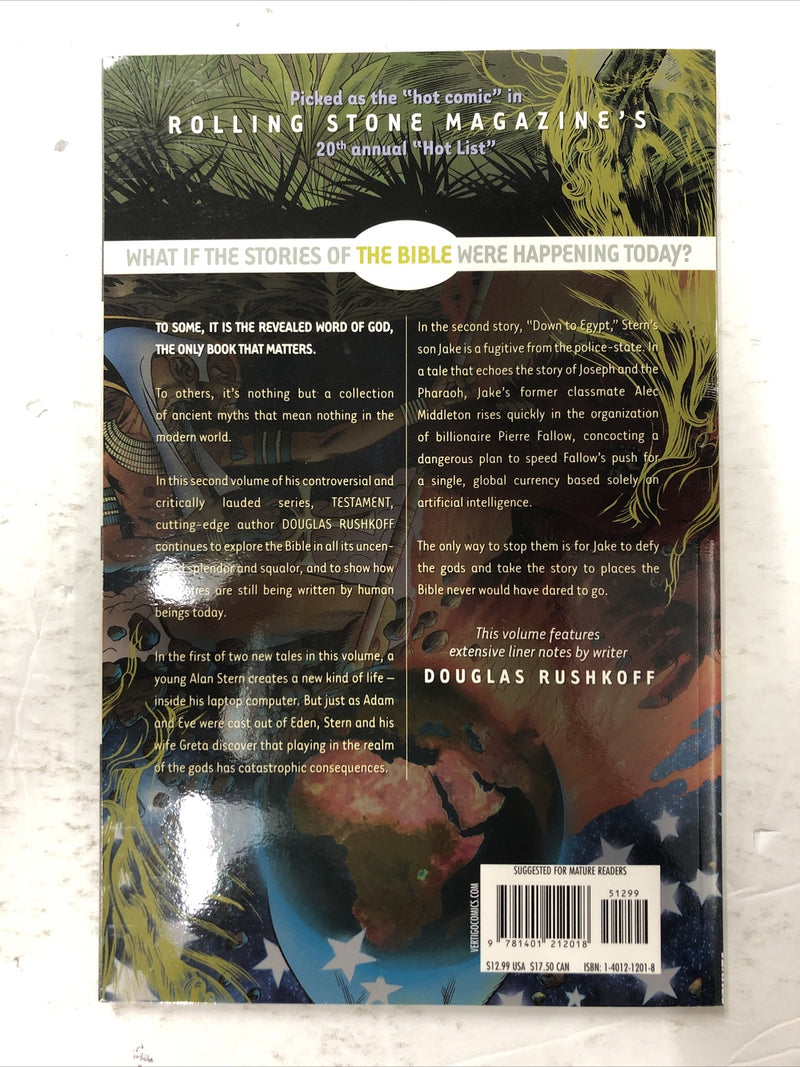 Testament West Of Edeh By Douglas Rushkoff (2007) TPB Vertigo Comics