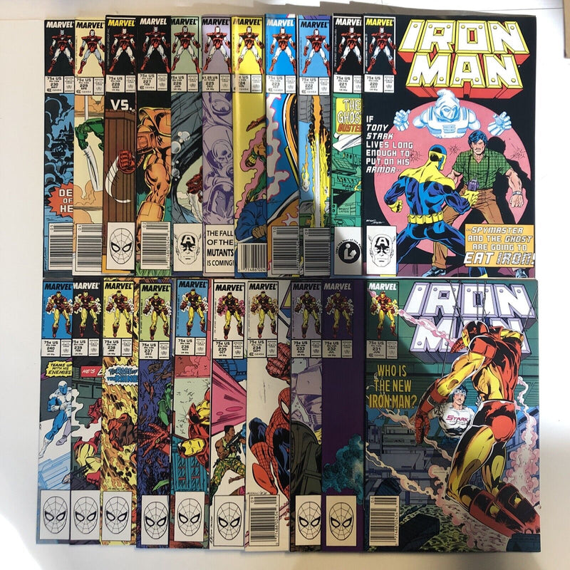 Iron Man(1987) #220-260,262-290,292-295+Annual #8-14 (VG/F To F/VF) (282 VG)