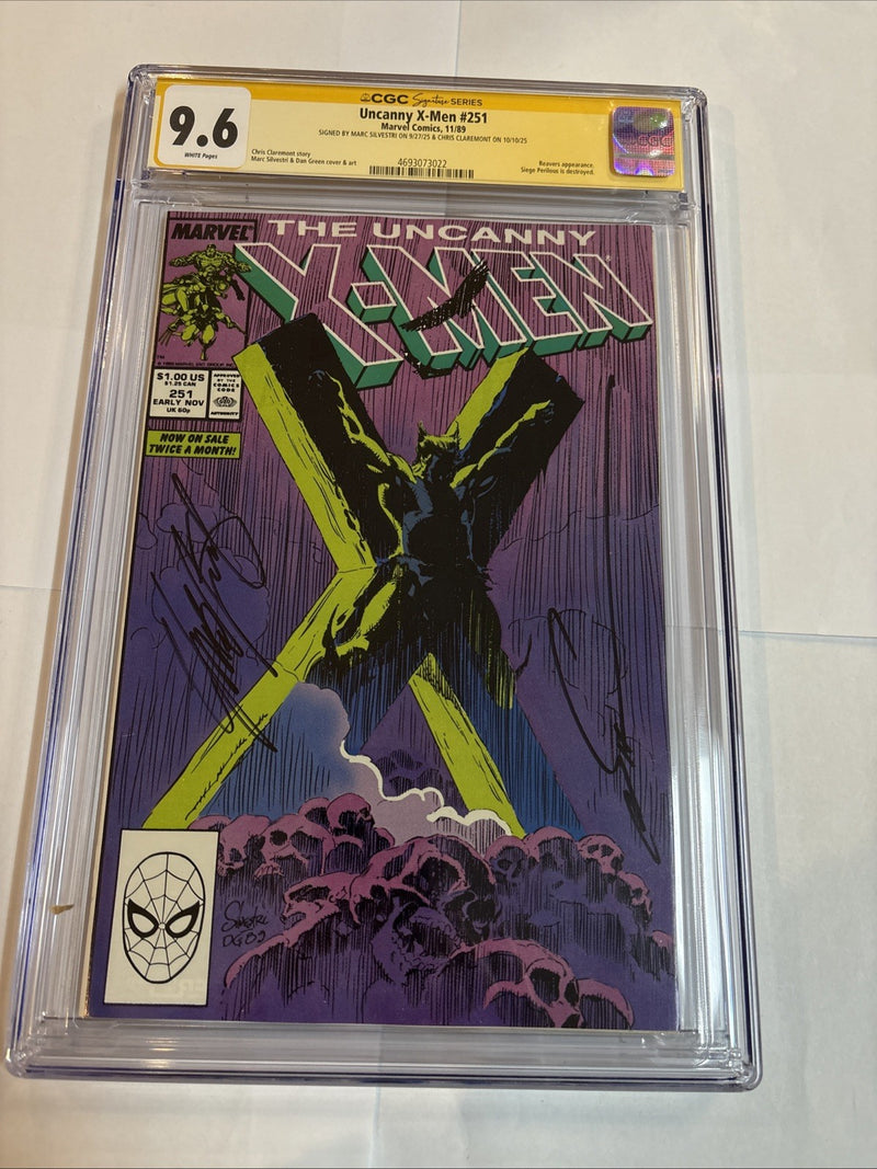 Uncanny X-Men (1989) # 251 (CGC 9.6 SS) Signed Marc Silvestri • Chris