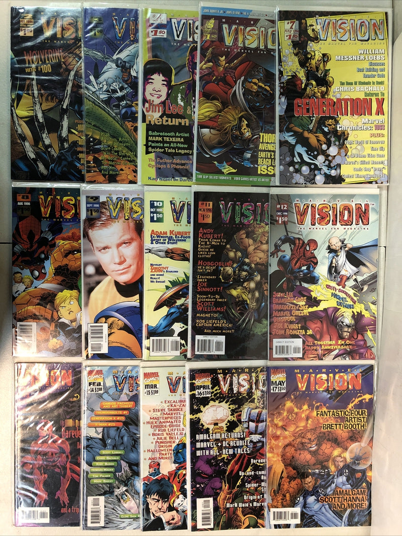 Marvel Vision (1996) Consequential Set # 2-30 (VF/NM) Missing # 1-6