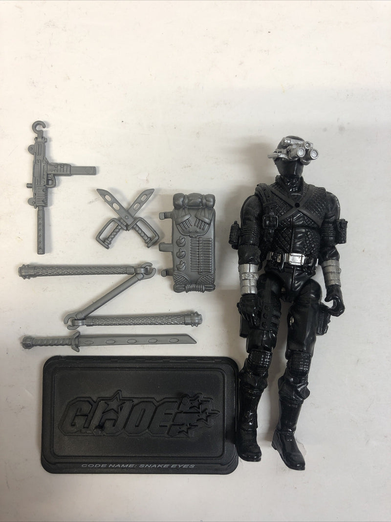 Snake Eyes Commando V34 FOIL GI JOE COBRA 25th Anniversary 2007 Complete Mint