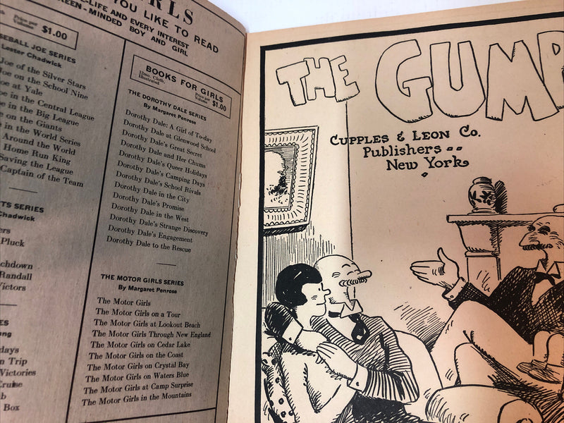 The Gumps (1927) Book 4 F/VF Platinum Age ~ Cupples & Leon Co | Sidney Smith